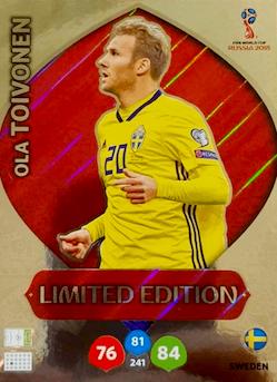 2018 Panini FIFA World Cup Russia Adrenalyn XL #LE-OT Limited Edition Ola Toivonen