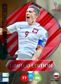 2018 Panini FIFA World Cup Russia Adrenalyn XL #LE-RL Limited Edition Robert Lewandowski