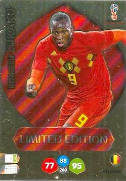 2018 Panini FIFA World Cup Russia Adrenalyn XL #LE-RLU Limited Edition Romelu Lukaku