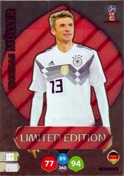 2018 Panini FIFA World Cup Russia Adrenalyn XL #LE-TM Limited Edition Thomas Müller