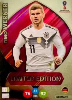 2018 Panini FIFA World Cup Russia Adrenalyn XL #LE-TW Limited Edition Timo Werner