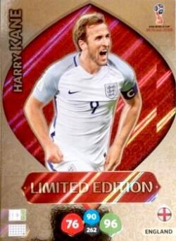 2018 Panini FIFA World Cup Russia Adrenalyn XL #LE-HK Limited Edition Harry Kane