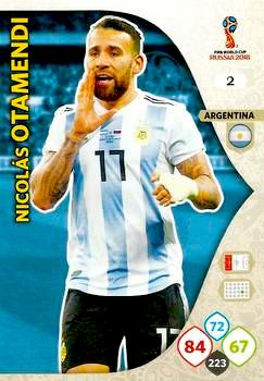 2018 Panini FIFA World Cup Russia Adrenalyn XL #002 Nicolas Otamendi