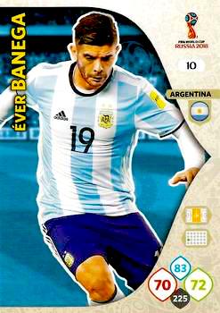 2018 Panini FIFA World Cup Russia Adrenalyn XL #010 Ever Banega