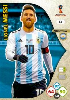 2018 Panini FIFA World Cup Russia Adrenalyn XL #013 Lionel Messi