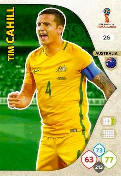 2018 Panini FIFA World Cup Russia Adrenalyn XL #026 Tim Cahill