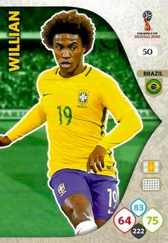 2018 Panini FIFA World Cup Russia Adrenalyn XL #050 Willian