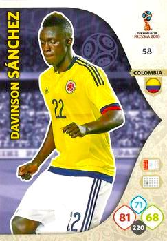 2018 Panini FIFA World Cup Russia Adrenalyn XL #058 Davinson Sanchez