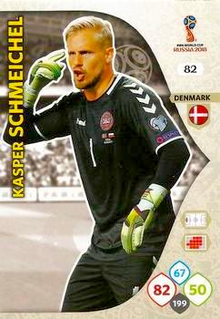 2018 Panini FIFA World Cup Russia Adrenalyn XL #082 Kasper Schmeichel