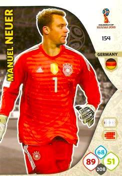 2018 Panini FIFA World Cup Russia Adrenalyn XL #154 Manuel Neuer