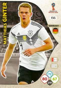 2018 Panini FIFA World Cup Russia Adrenalyn XL #156 Matthias Ginter