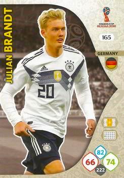 2018 Panini FIFA World Cup Russia Adrenalyn XL #165 Julian Brandt