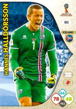 2018 Panini FIFA World Cup Russia Adrenalyn XL #181 Hannes Halldorsson