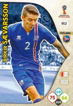 2018 Panini FIFA World Cup Russia Adrenalyn XL #182 Birkir Saevarsson