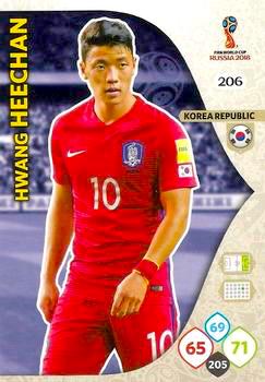 2018 Panini FIFA World Cup Russia Adrenalyn XL #206 Hwang Hee-chan