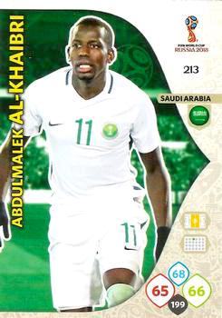 2018 Panini FIFA World Cup Russia Adrenalyn XL #213 Abdulmalek Al-Khaibri