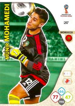 2018 Panini FIFA World Cup Russia Adrenalyn XL #217 Munir Mohamedi