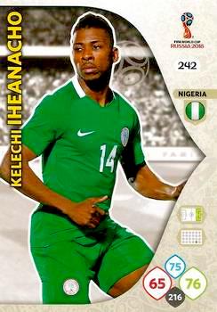 2018 Panini FIFA World Cup Russia Adrenalyn XL #242 Kelechi Iheanacho