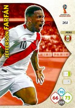 2018 Panini FIFA World Cup Russia Adrenalyn XL #261 Jefferson Farfan