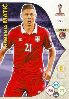 2018 Panini FIFA World Cup Russia Adrenalyn XL #310 Nemanja Matic