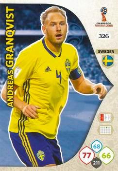 2018 Panini FIFA World Cup Russia Adrenalyn XL #326 Andreas Granqvist