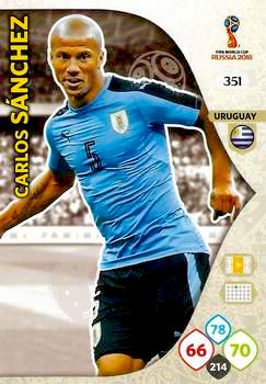 2018 Panini FIFA World Cup Russia Adrenalyn XL #351 Carlos Sanchez