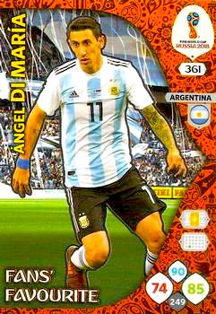 2018 Panini FIFA World Cup Russia Adrenalyn XL #361 Ángel Di María