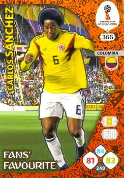 2018 Panini FIFA World Cup Russia Adrenalyn XL #366 Carlos Sanchez