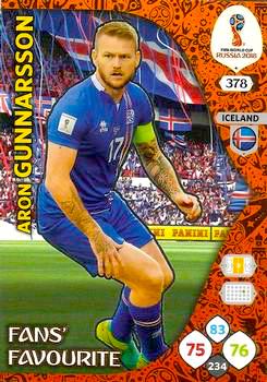 2018 Panini FIFA World Cup Russia Adrenalyn XL #378 Aron Gunnarsson