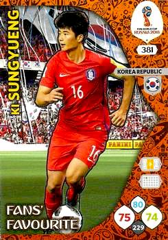 2018 Panini FIFA World Cup Russia Adrenalyn XL #381 Ki Sung-Yueng