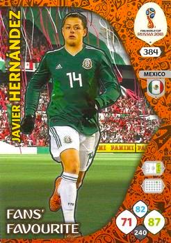 2018 Panini FIFA World Cup Russia Adrenalyn XL #384 Javier Hernandez