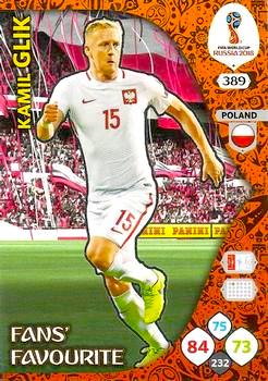 2018 Panini FIFA World Cup Russia Adrenalyn XL #389 Kamil Glik