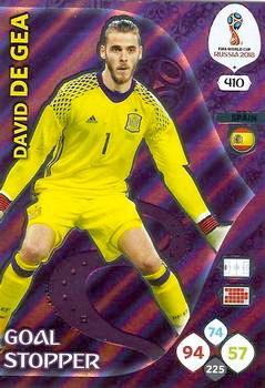 2018 Panini FIFA World Cup Russia Adrenalyn XL #410 David de Gea