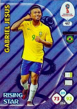 2018 Panini FIFA World Cup Russia Adrenalyn XL #417 Gabriel Jesus