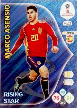 2018 Panini FIFA World Cup Russia Adrenalyn XL #422 Marco Asensio