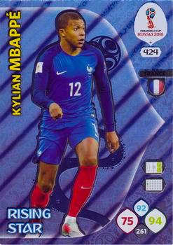 2018 Panini FIFA World Cup Russia Adrenalyn XL #424 Kylian Mbappé