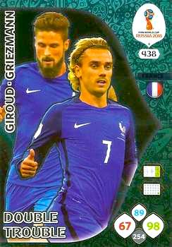 2018 Panini FIFA World Cup Russia Adrenalyn XL #438 Giroud-Griezmann