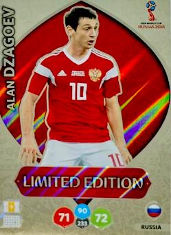 2018 Panini FIFA World Cup Russia Adrenalyn XL #LE-ADZ Limited Edition Alan Dzagoev