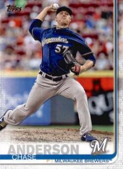 2019 Topps Series 1 Baseball #005 Chase Anderson