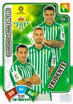 2019-20 Panini La Liga Santander Adrenalyn XL #090 Guardado-Canales-Tello