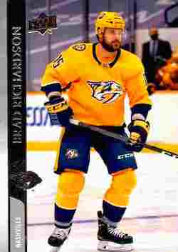 2020-21 Upper Deck Hockey Extended Series #580 Brad Richardson