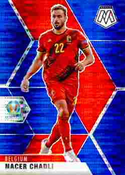 2020-21 Panini UEFA EURO 2020 Mosaic Soccer #014 Blue Pulsar Nacer Chadli