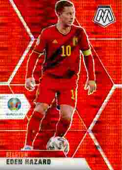 2020-21 Panini UEFA EURO 2020 Mosaic Soccer #017 Red Pulsar Eden Hazard