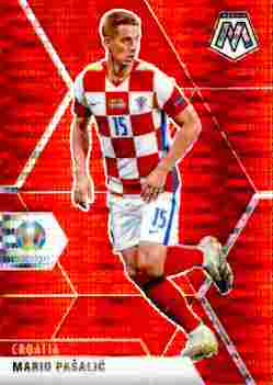 2020-21 Panini UEFA EURO 2020 Mosaic Soccer #019 Red Pulsar Mario Pasalic