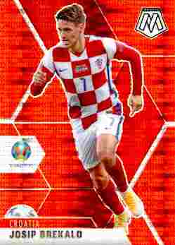 2020-21 Panini UEFA EURO 2020 Mosaic Soccer #020 Red Pulsar Josip Brekalo