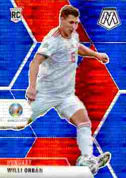 2020-21 Panini UEFA EURO 2020 Mosaic Soccer #052 Blue Pulsar Willi Orban