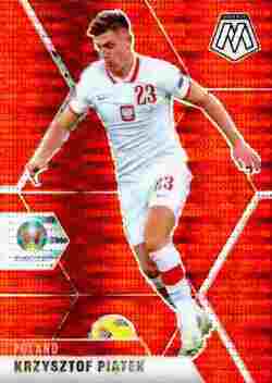 2020-21 Panini UEFA EURO 2020 Mosaic Soccer #062 Red Pulsar Krzysztof Piatek