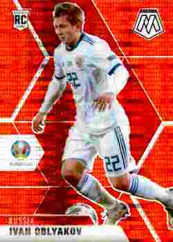 2020-21 Panini UEFA EURO 2020 Mosaic Soccer #072 Red Pulsar Ivan Oblyakov