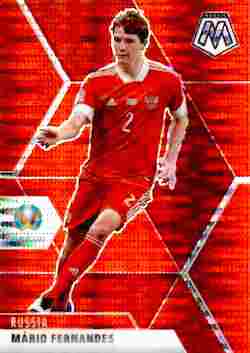 2020-21 Panini UEFA EURO 2020 Mosaic Soccer #077 Red Pulsar Mario Fernandes