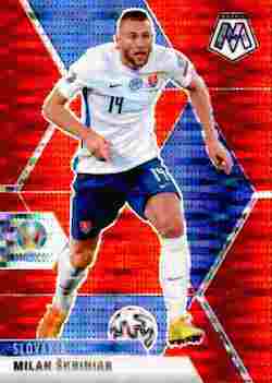 2020-21 Panini UEFA EURO 2020 Mosaic Soccer #086 Red Pulsar Milan Skriniar